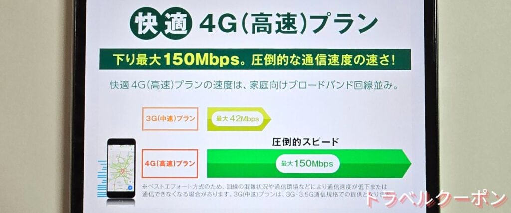 グローバルWiFiの4G格安プラン