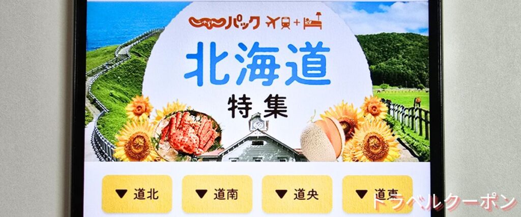 じゃらんパックの北海道割引